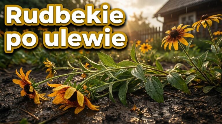 Rudbekie pokładają się po ulewie? Tak je uratujesz bez wycinania całej rabaty