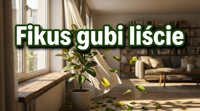 Fikus gubi liście w środku lata? Winny może być przeciąg po otwieraniu okien