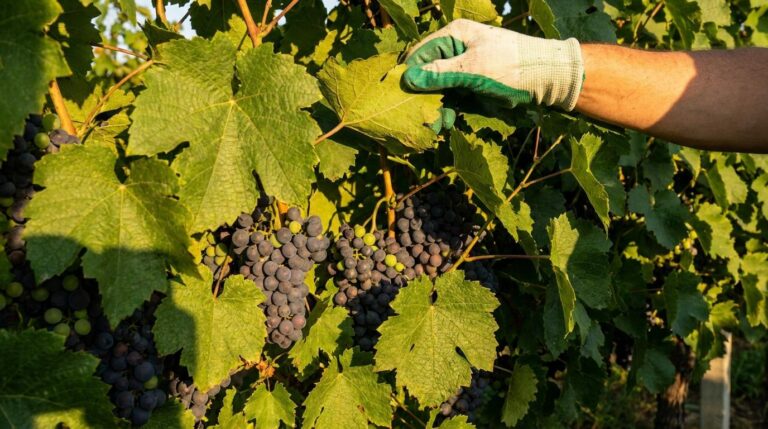 Winogrona mają dużo liści a grona są schowane w cieniu? Ten zabieg poprawia dojrzewanie