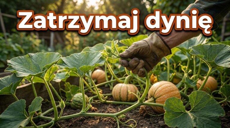 Dynia płoży się po całej grządce? Teraz warto zatrzymać jej wzrost w odpowiednim miejscu