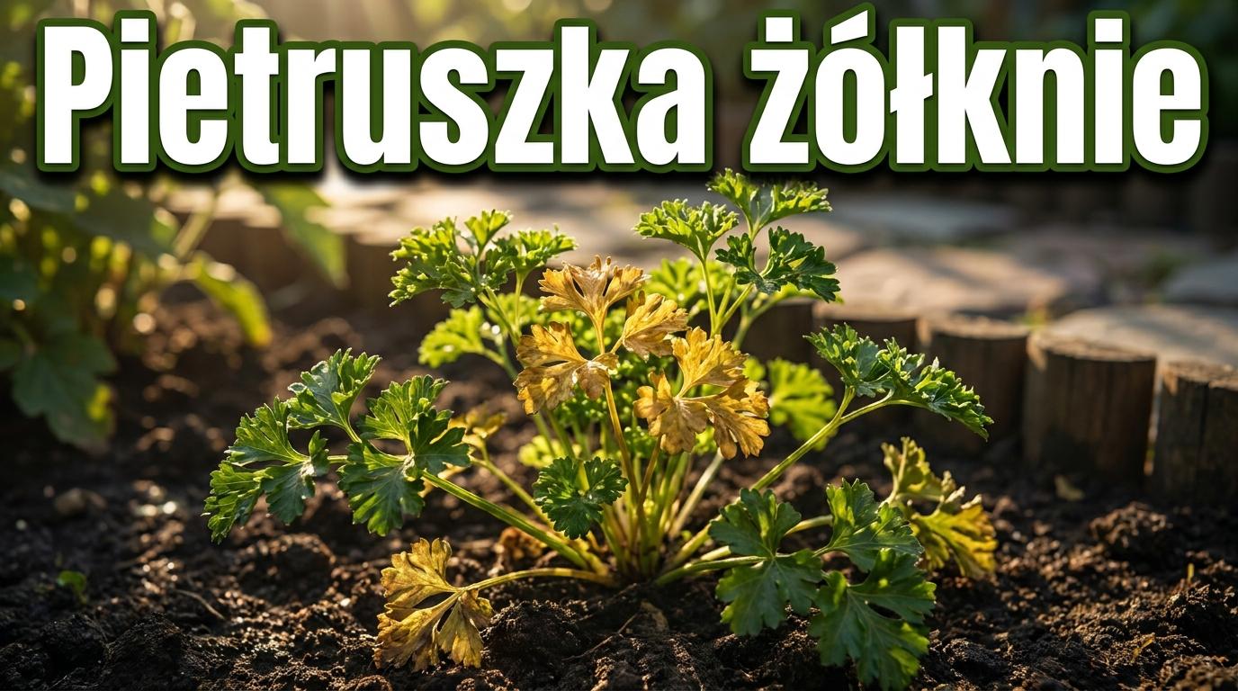 Pietruszka naciowa żółknie od środka? W sierpniu często winne jest zbyt mokre podłoże