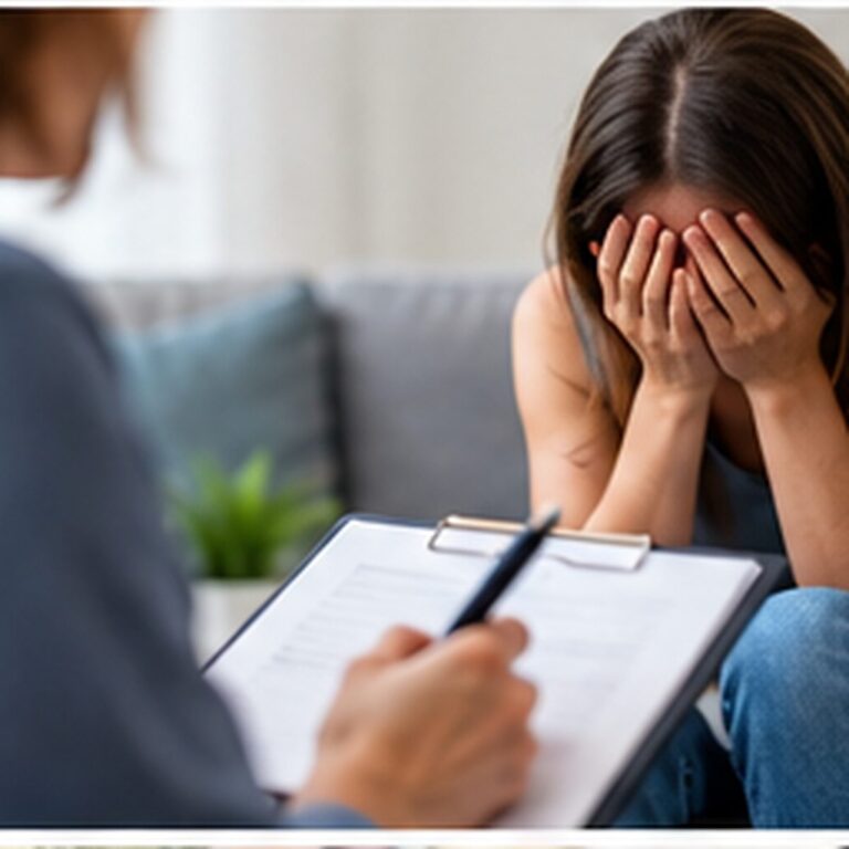 Osoba korzystająca ze wsparcia psychologicznego